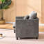 Chaise de salon moderne simple avec fauteuil rembourré épais et ensemble de 3 coussins pour un usage intérieur-1014968929