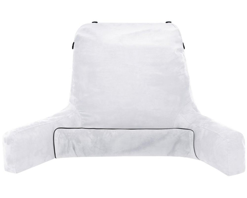 Cover ONLY for Husband Pillow Cowboy Aspen Edition Two-Sided Microsuede/Microfiber, White, 23" x 15"