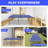 Mid-Size Table Tennis Table Foldable & Portable Ping Pong Table Set for Indoor Games with Net