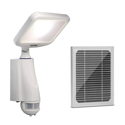 1 - Head LED Solar Powered Dusk to Dawn Outdoor Security Flood Light with Motion Sensor and Timer