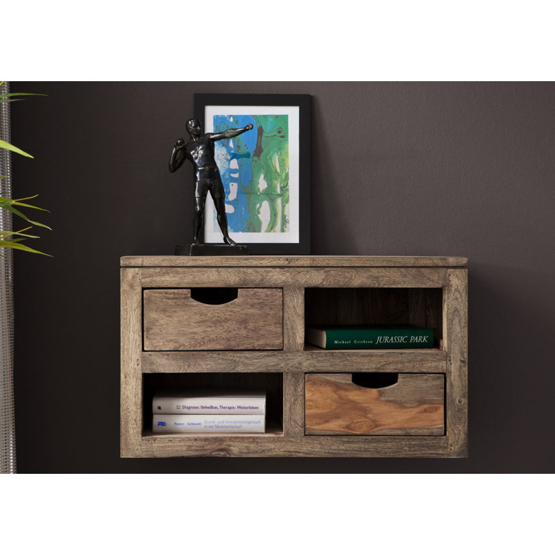 Nature Rosewood Solid Wood Floating Shelf