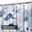 Rideau de douche sans couture aquarelle avec 12 crochets-1339387233