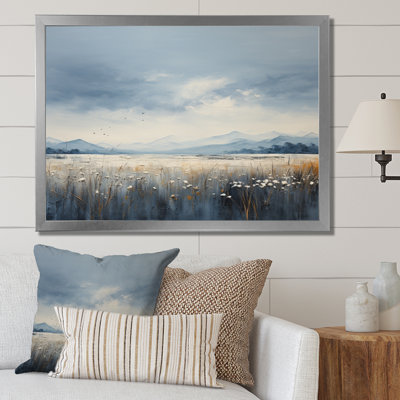 «Meadow Atmospheric Horizon Pointillism II», reproduction sur toile
