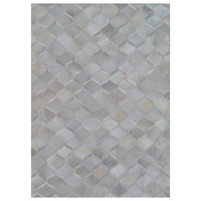 Natural Hide Cowhide Geometric Indoor Rug