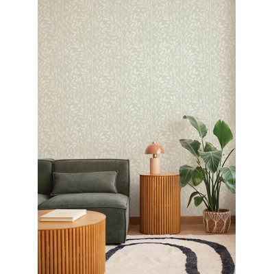Sagecrest Light Grey Sapling Wallpaper