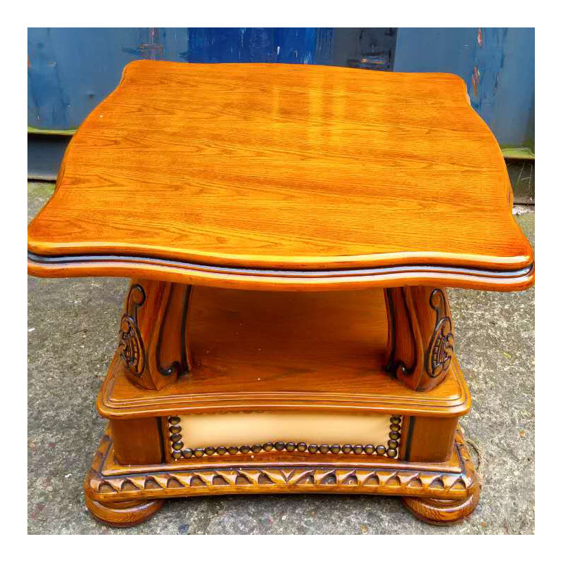 Clift Solid Wood End Table, Cream