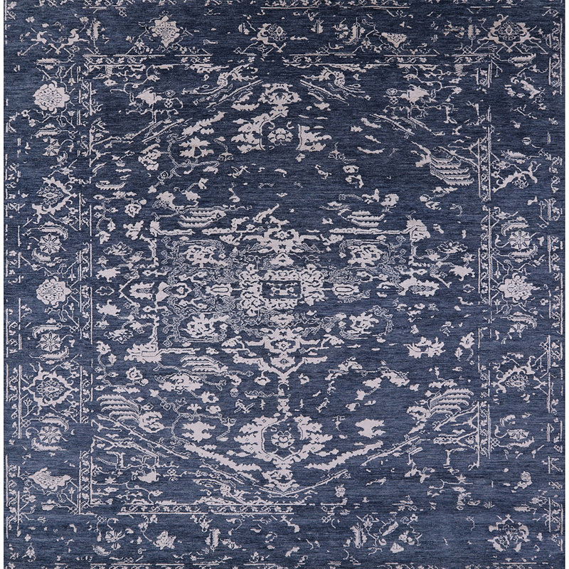 Tapis bleu Seychella, Carré 8 pi