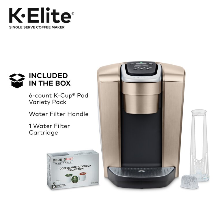 Keurig K-Elite Brushed Gold Single Serve Coffee Maker - Shop