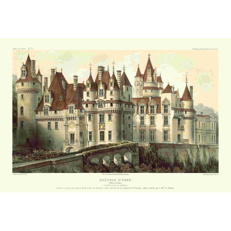 Petite French Chateaux VII, H 20 po x l 30 po