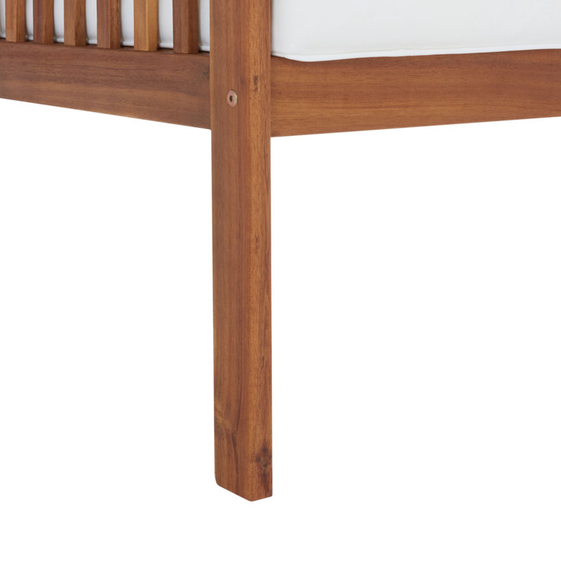 Banc de jardin extérieur Alderico Langell, Naturel, Blanc