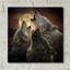 «Wolf Trinity» par Collin Bogle, art mural en verre acrylique-97904551