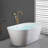 45-1/4 In. 2-Handle Freestanding Tub Faucet With Hand Shower Head In-111704744
