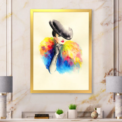 Yellow Portrait Of A Stylish Mannequin III " Yellow Portrait Of A Stylish Mannequin III " Painting Print