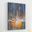 Reproduction de photo sur toile tendue "city lights" par parvez taj,-15030678