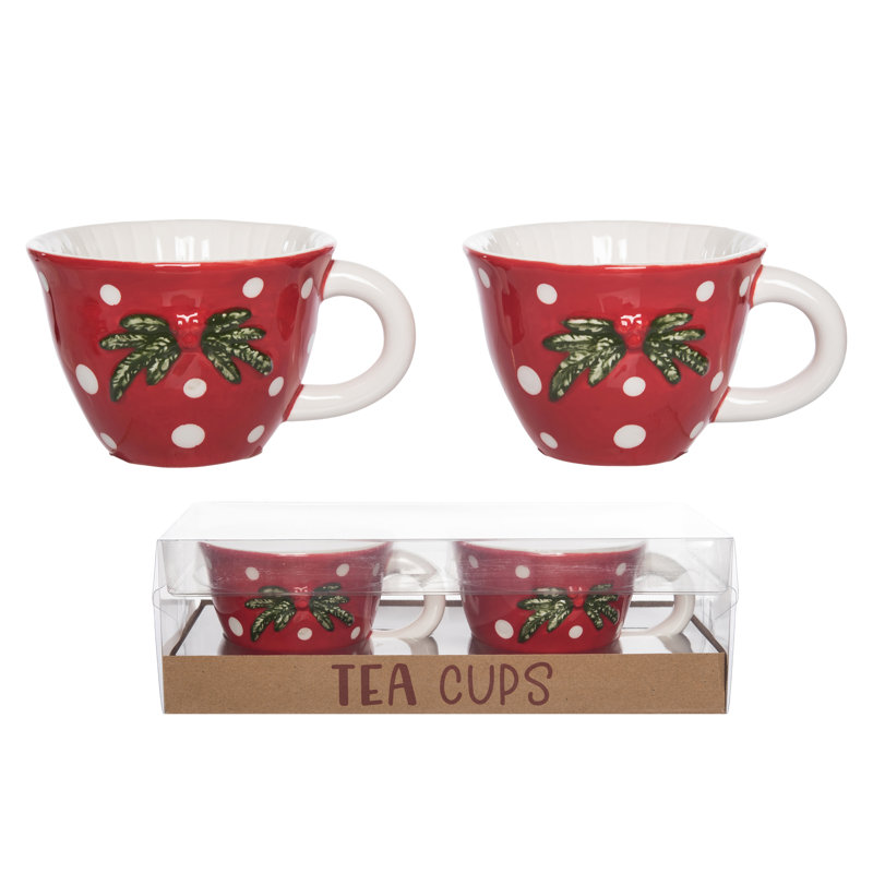 Ensemble de 2 tasses à thé Dolomite Christmas