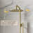 10" Exposed Tub and Shower System with Rotatable Tub Spout, Height-Adjustable Slide Bar, Rain Shower Head, Wall Mount Shower Faucet Set-89016526