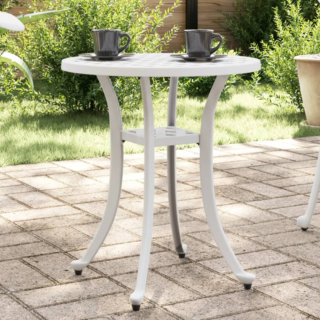 Wildon Home® Patio Table White Diameter18.9"X20.9" Cast Aluminum ...