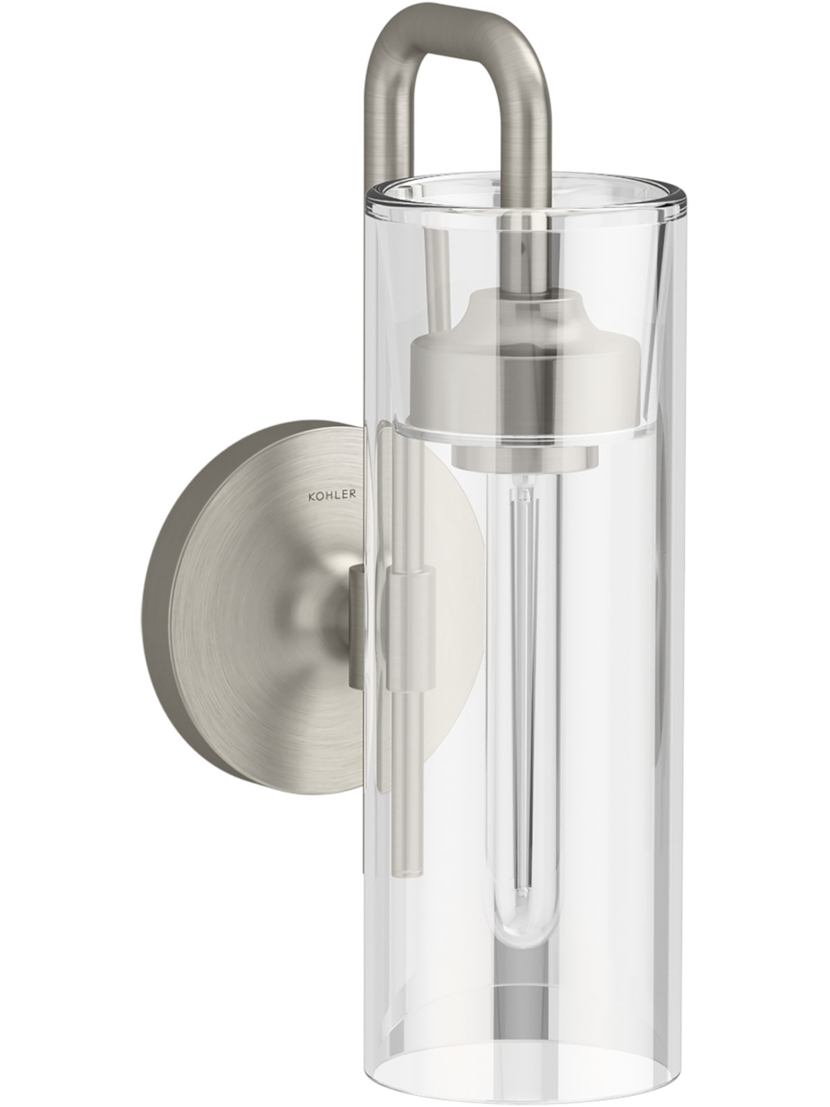 Kohler Purist Single Light Armed Sconce, Brushed Nickel