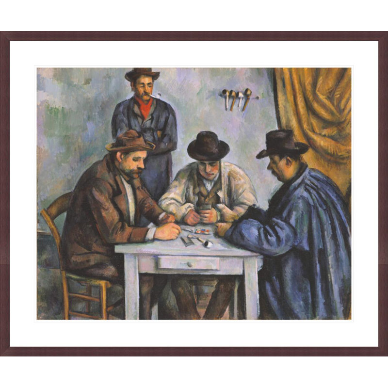 Les joueurs de cartes par Paul Cézanne, H 32,27 po x l 41,5 po