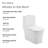 Concorde One-Piece Square Toilet
