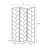 3-Panel Room Divider Folding Shoji Screen, Walnut
