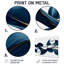Luminous Spiral Prism Fractal Waves II - Art abstrait mural, impression sur métal-986245531