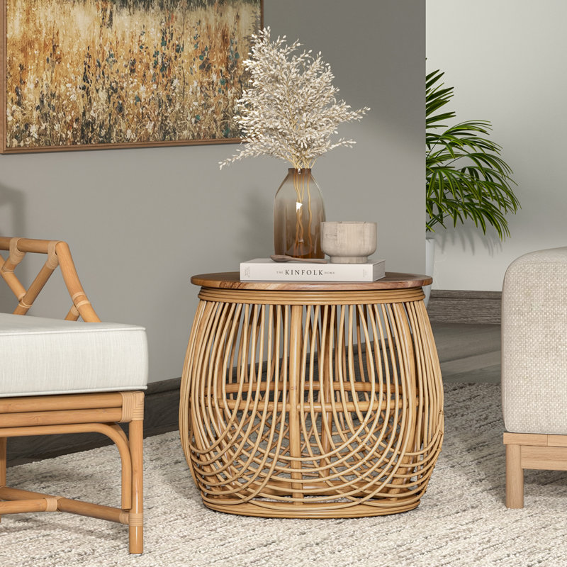 Bechtold Solid Wood Top End Table