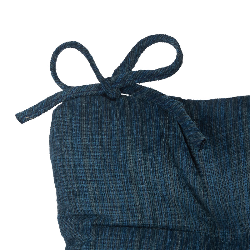 Ensemble de coussins de chaise berçante antidérapants, Bleu saphir