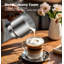 Teendow 900ml Electric Milk Frother Machine, Coffee Foamer Stainless Steel Milk Pitcher, Tea Stirrer, Hot And Cold Double,sliver
