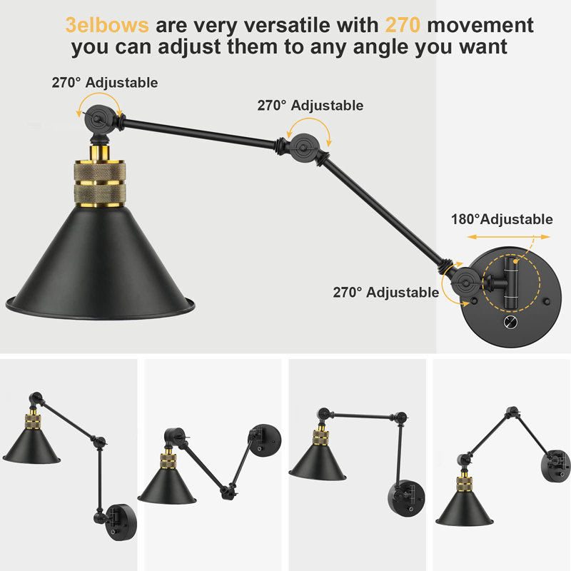 LED Swing Arm Sconce