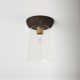 Tabitha Single Light Glass Flush Mount