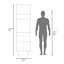 Garde-manger Fingal avec espace pour micro-ondes, quatre tablettes et rangement fermé, chêne naturel