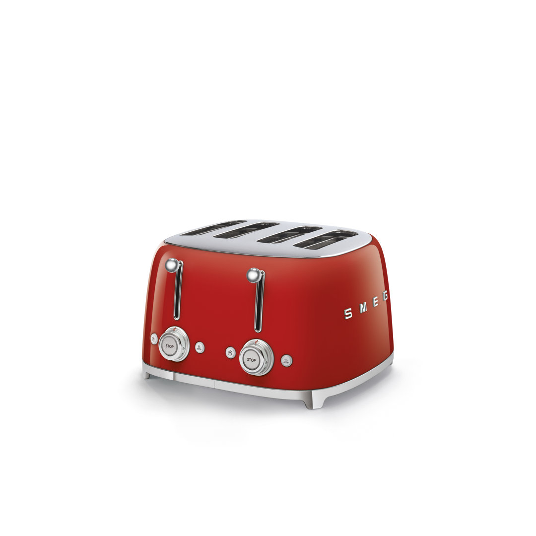 Smeg 50S 4 By 4 Slice Toaster Red - Medium - Image 8