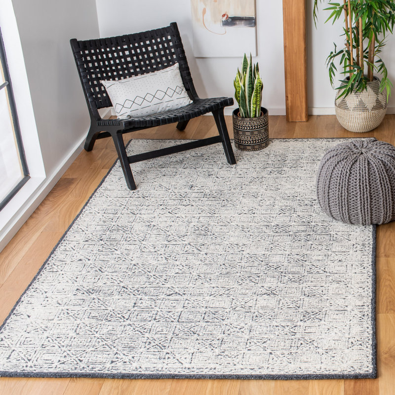 Roslyn Hand Tufted Performance Geometric Rug, Rectangle 6' x 9'