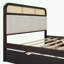 Lit plateforme en bois avec gigogne et 2 tiroirs Athenia-366041128