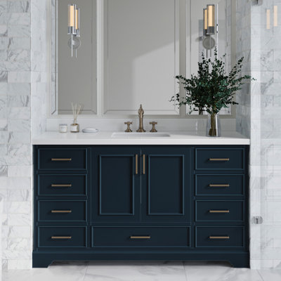 Meuble-lavabo simple avec plateau Abshire 61