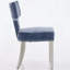 Ensemble de 2 chaises de salle à manger de style Mid-Century moderne avec pieds en acier inoxydable-2098247370