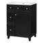 Meuble-lavabo de salle de bain 24 po - Lavabo en céramique-88338453