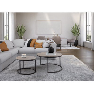 Maag Frame 2 Piece Nest Coffee Table Set