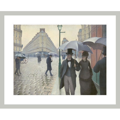 Paris Street; «Rainy Day» par Gustave Caillebotte, impression giclée encadrée