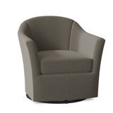 Barry 33.5" Wide Swivel Barrel Chair