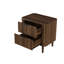 57cm Wide Bedside Table Wood Nightstand 2-drawers-138409957
