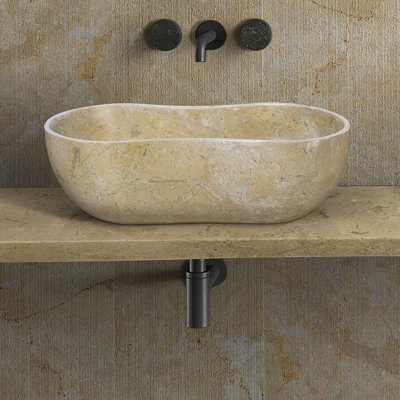 Lavabo vasque de salle de bain avec trou de drain pré-percé