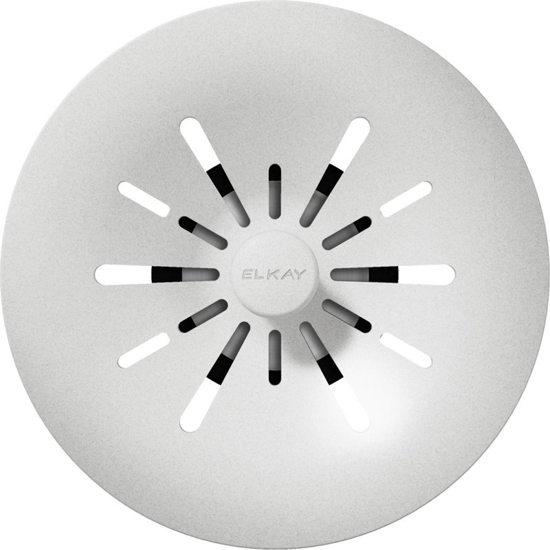 Perfect Removable Basket Strainer Kitchen Sink Drain, White