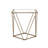 Square End Table With Metal Base