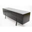 Handmade Modern TV Stand with Metal Legs, Dark Brown, 72.8 x 25.6 x 19.7 inches | 100% Pine with Flat Varnish | Industrial Style, Numerous Shelves, Wall-Mountable | Perfect for Living Room & Entertainment Spaces