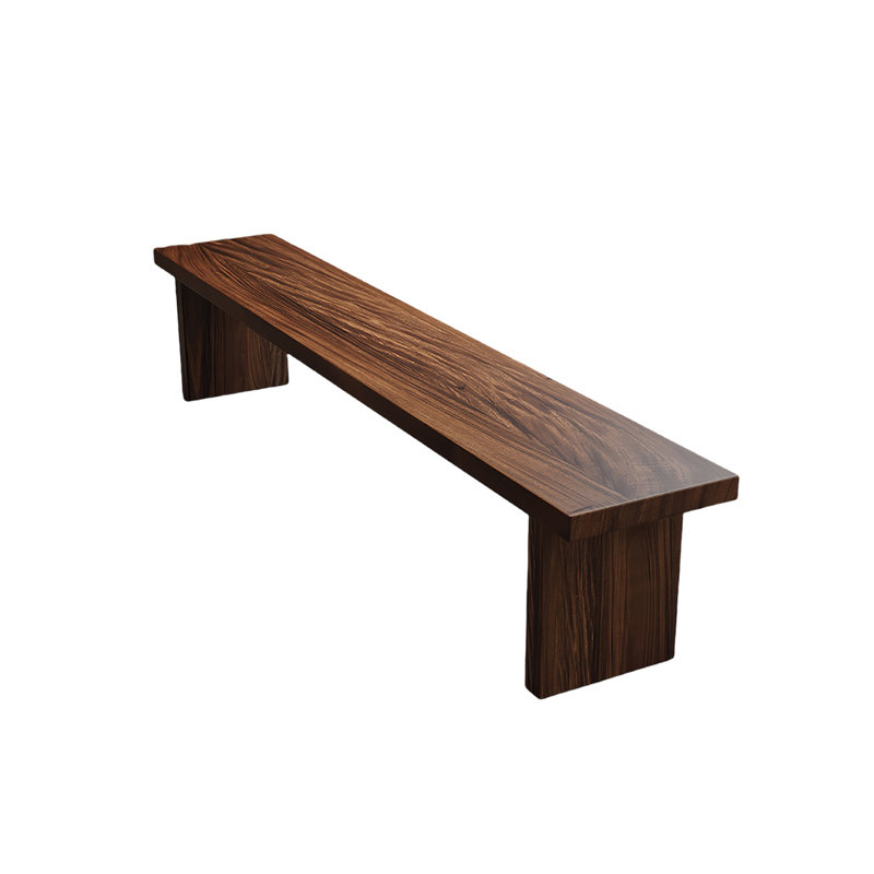 Banc en bois massif Kaile, H 17,71 po x l 86,61 po x P 11,81 po