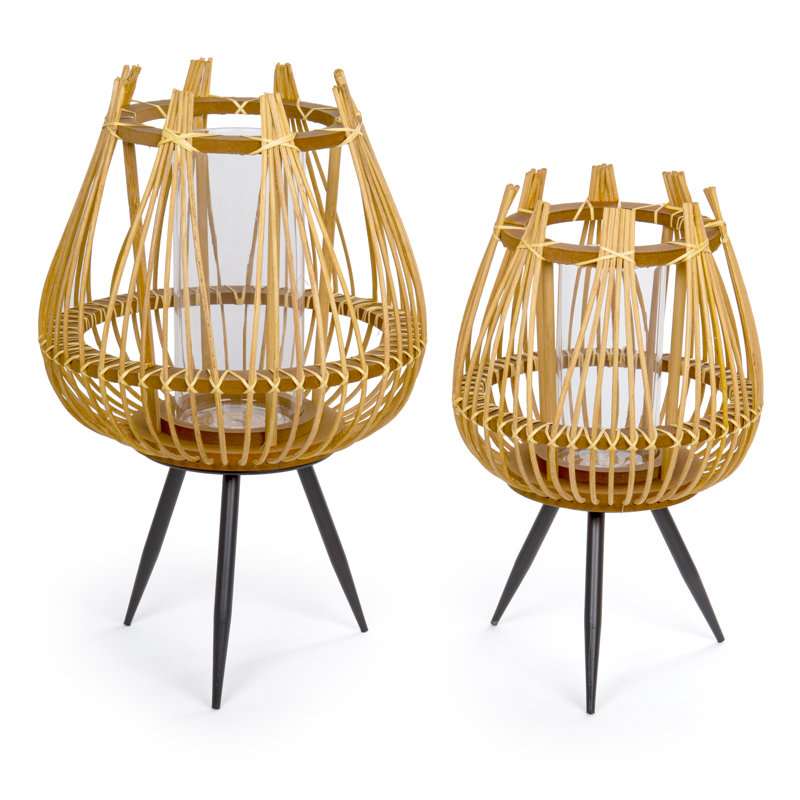 Porte-votive décoratif en bois manufacturé, H 16 po x l 10,6 po x P 10,6 po