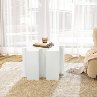 Table d'appoint casse-tête, table modulaire à bord concave MGO