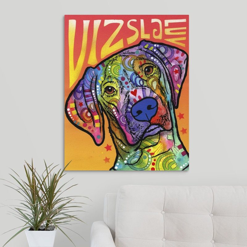 « vizsla luv », reproduction sur toile, H 30 po x l 24 po x P 1,25 po